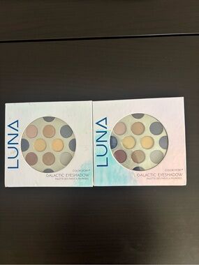 LUNA Color Story Galactic Eyeshadow Palette 2 Pack — Neutral & Cool Shades